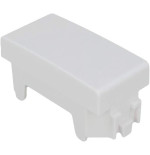 Copriforo Falso Polo 1 Modulo Bianco SANDASDON Style SD40000B Vista Posteriore Innesti