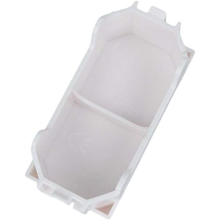 Copriforo Falso Polo 1 Modulo Bianco SANDASDON Style SD40000B Vista Angolata