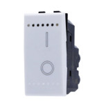 Interruttore Bipolare 2P 16A Bianco SANDASDON Style SD40002B Vista Frontale 0-1