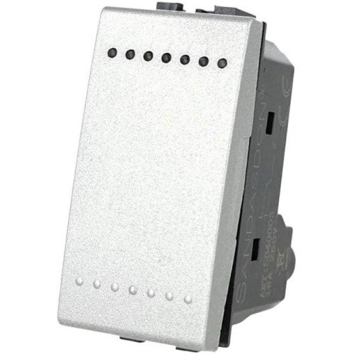 Deviatore Unipolare 1P 16A Tech SANDASDON Style SD40003T Vista Frontale