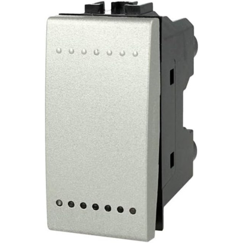 Pulsante Unipolare 1P NA 16A Tech SANDASDON Style SD40005T Vista Frontale