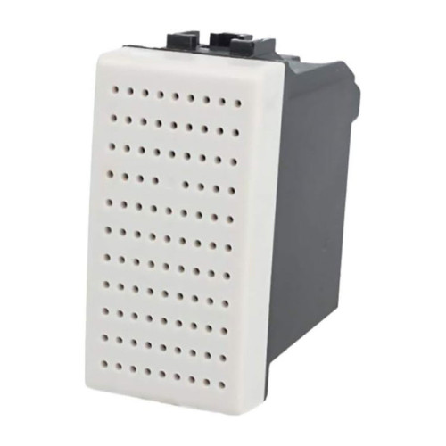 Ronzatore Elettromeccanico 230V 6A Bianco SANDASDON Style SD41008B Vista Frontale Griglia Forata