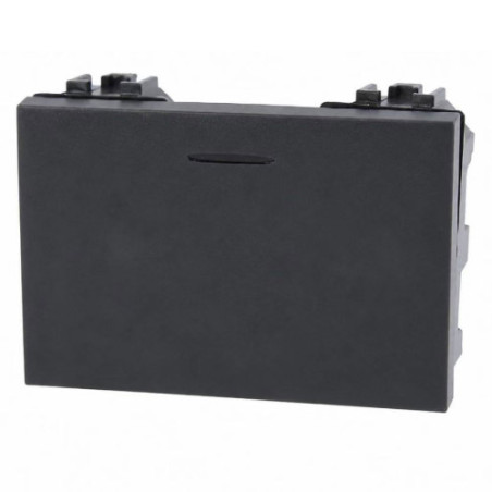 Tasto Copritasto Falso Polo 3 Moduli Nero SD80000-3 SANDASDON Style Vista Frontale