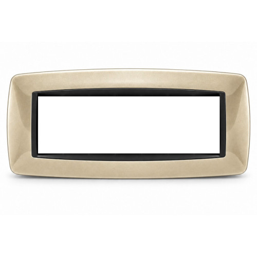 Placca Bombè 7 Moduli Bronzo Sandasdon Style SD88007-11 per Scatola 506 Vista Frontale
