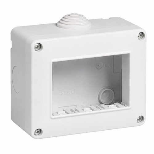 Custodia da Parete IP40 3 Moduli Bianco Sandasdon Urban SD17403 Compatibile Vimar Plana