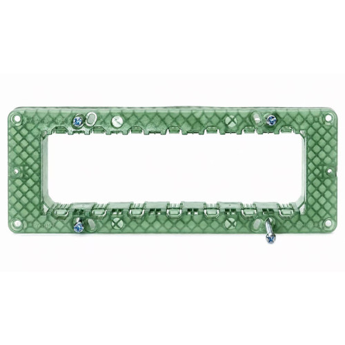 Supporto Telaio Portafrutto 7 Moduli con Viti Sandasdon Urban SD75007 Compatibile Vimar Plana