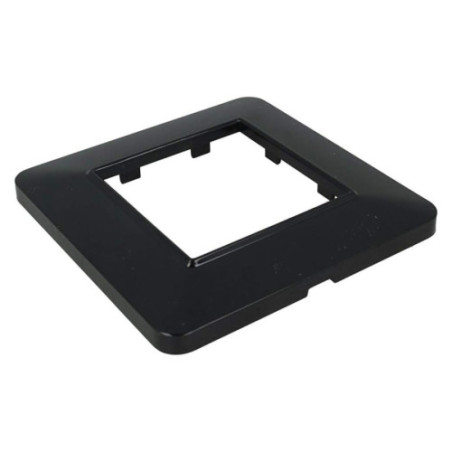 Placca Interruttori 2 Posti Basic Nero Sandasdon Urban SD78002-2 Vista Angolata