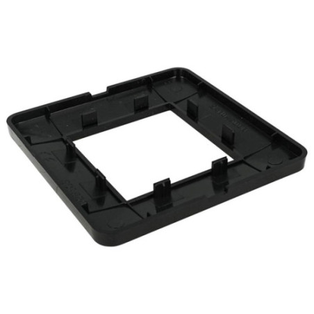 Placca 2 Posti Tecnopolimero Nero Sandasdon Urban SD78002-2 Vista Posteriore Agganci a Scatto