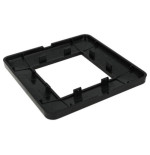 Placca 2 Posti Tecnopolimero Nero Sandasdon Urban SD78002-2 Vista Posteriore Agganci a Scatto