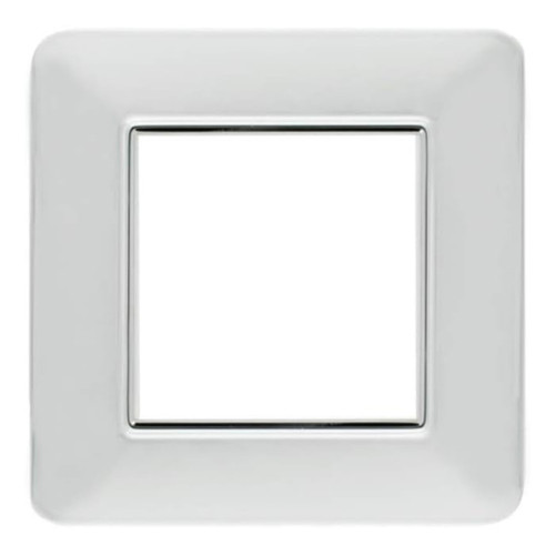 Placca Decorativa 2 Moduli Cromo Lucido a Specchio Sandasdon Urban SD78002-39 Vista Frontale