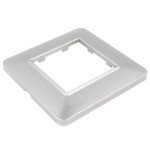 Placca Interruttori 2 Posti Basic Cromo Lucido Sandasdon Urban SD78002-39 Vista Angolata