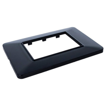 Placca Interruttori 3 Posti Basic Nero Sandasdon Urban SD78003-2 Vista Angolata