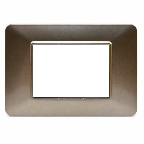 Placca Decorativa 3 Moduli Bronzo Metallizzato Sandasdon Urban SD78003-11 Vista Frontale
