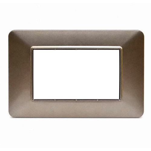 Placca Decorativa 4 Moduli Bronzo Metallizzato Sandasdon Urban SD78004-11 Vista Frontale