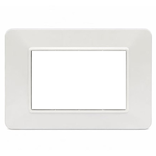 Placca Decorativa 4 Moduli Bianco Lucido Sandasdon Urban SD78004 Vista Frontale