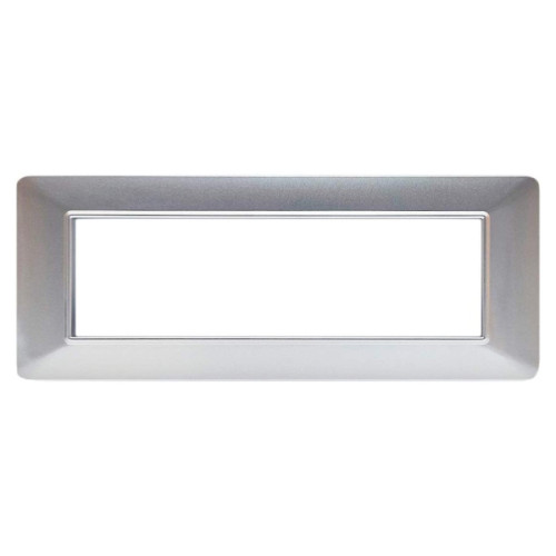 Placca Decorativa 7 Moduli Silver Argento Metallizzato Sandasdon Urban SD78007-7 Vista Frontale