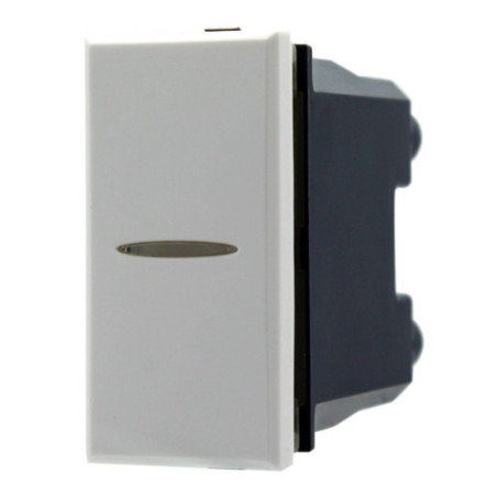 Interruttore Assiale 1P 16AX Bianco Evolution SD20011B | Compatibile con BTicino Axolute