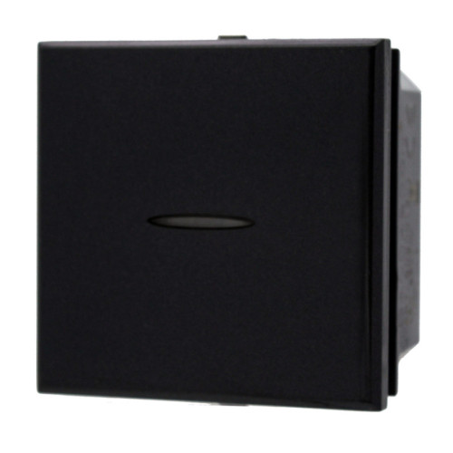 Pulsante Assiale 1P 16A 2 Moduli Nero Sandasdon Evolution Compatibile BTicino Axolute