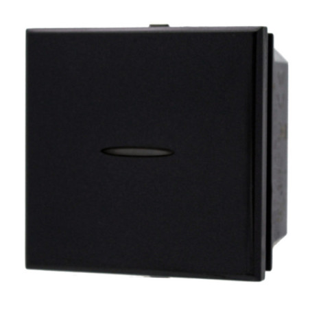 Pulsante Assiale 1P 16A 2 Moduli Nero Sandasdon Evolution Compatibile BTicino Axolute