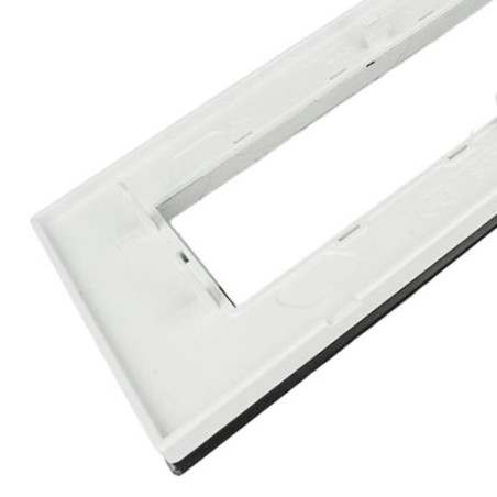 Retro Supporto Aggancio a Scatto Placca 6 Moduli Vetro SD21006-2VT
