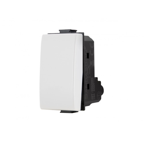 Invertitore 1P 16AX bianco Sandasdon serie Design compatibile BTicino Matix