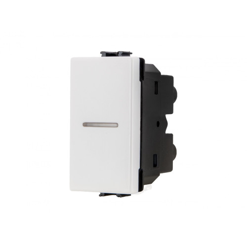 Deviatore Assiale 1P 10AX Bianco Sandasdon | Compatibile BTicino Matix | Raimi.it